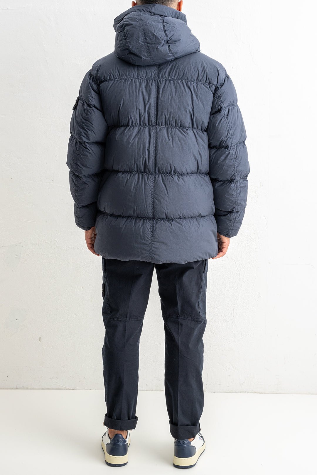 Crinkle Reps NY Recycled Nylon Down Parka 4100012 Navy Blue