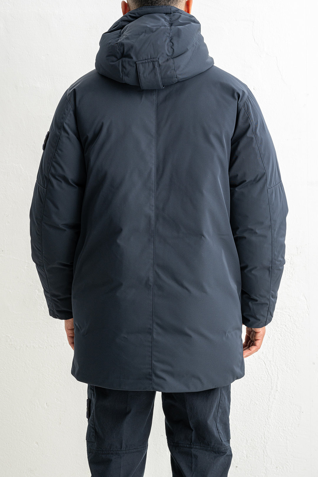 Mirco Twill Long Parka 7100008 Navy Blue