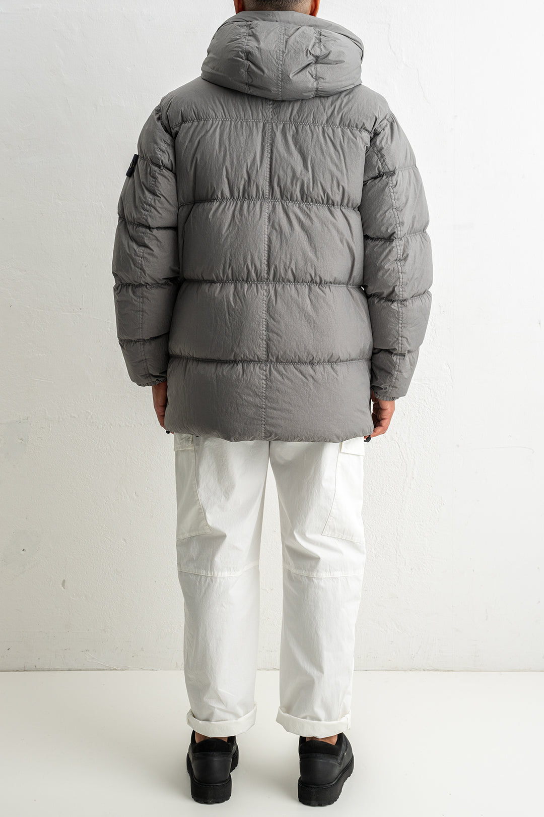 Crinkle Reps NY Recycled Nylon Down Parka 4100012 CEMENT