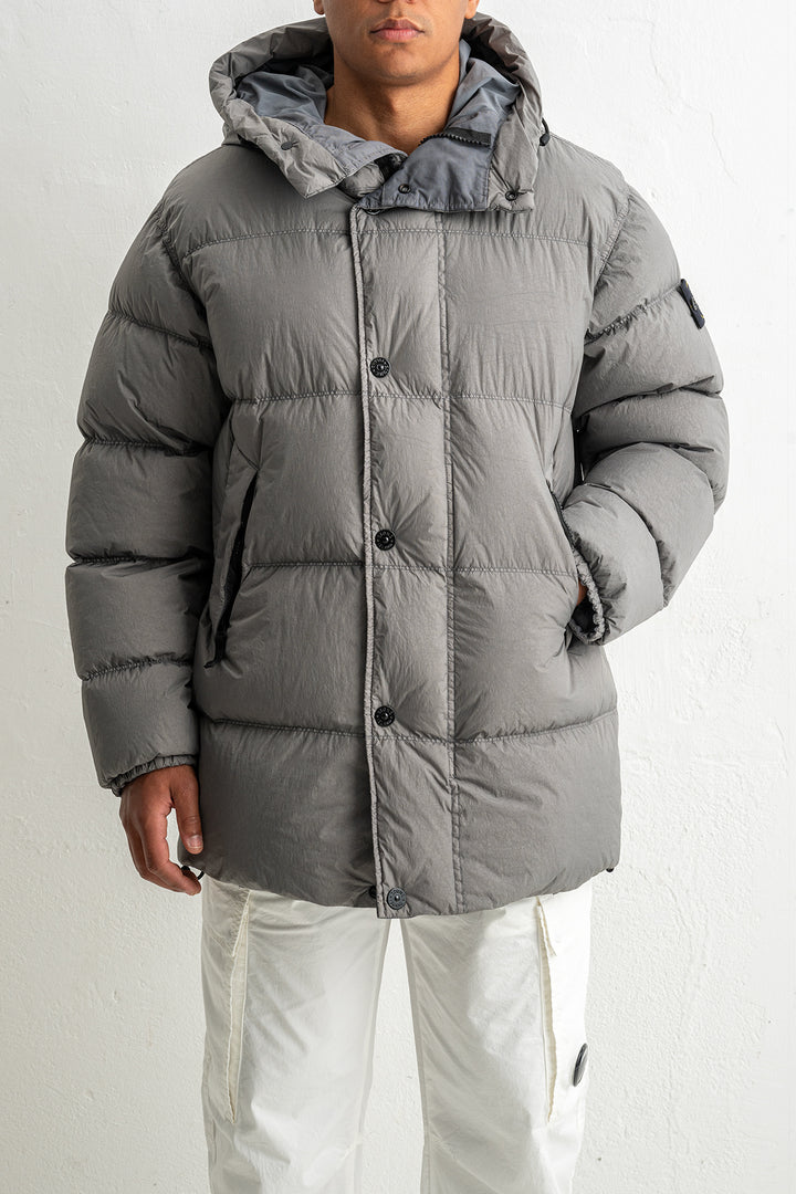 Crinkle Reps NY Recycled Nylon Down Parka 4100012 CEMENT