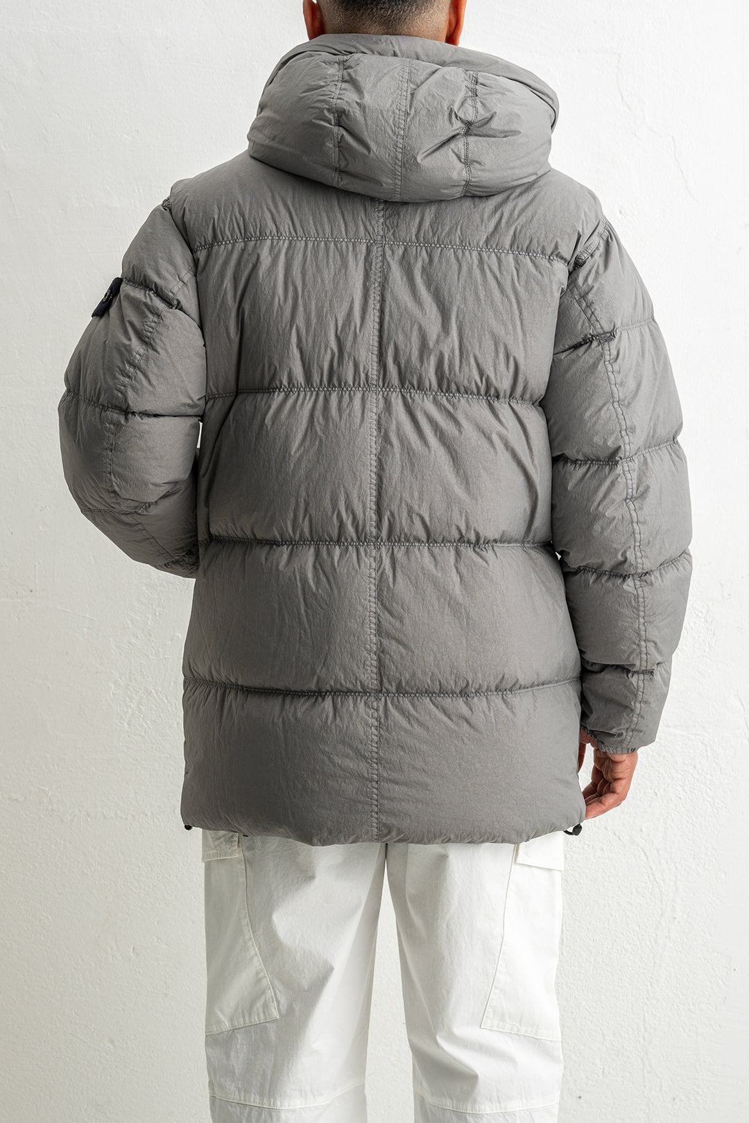 Crinkle Reps NY Recycled Nylon Down Parka 4100012 CEMENT