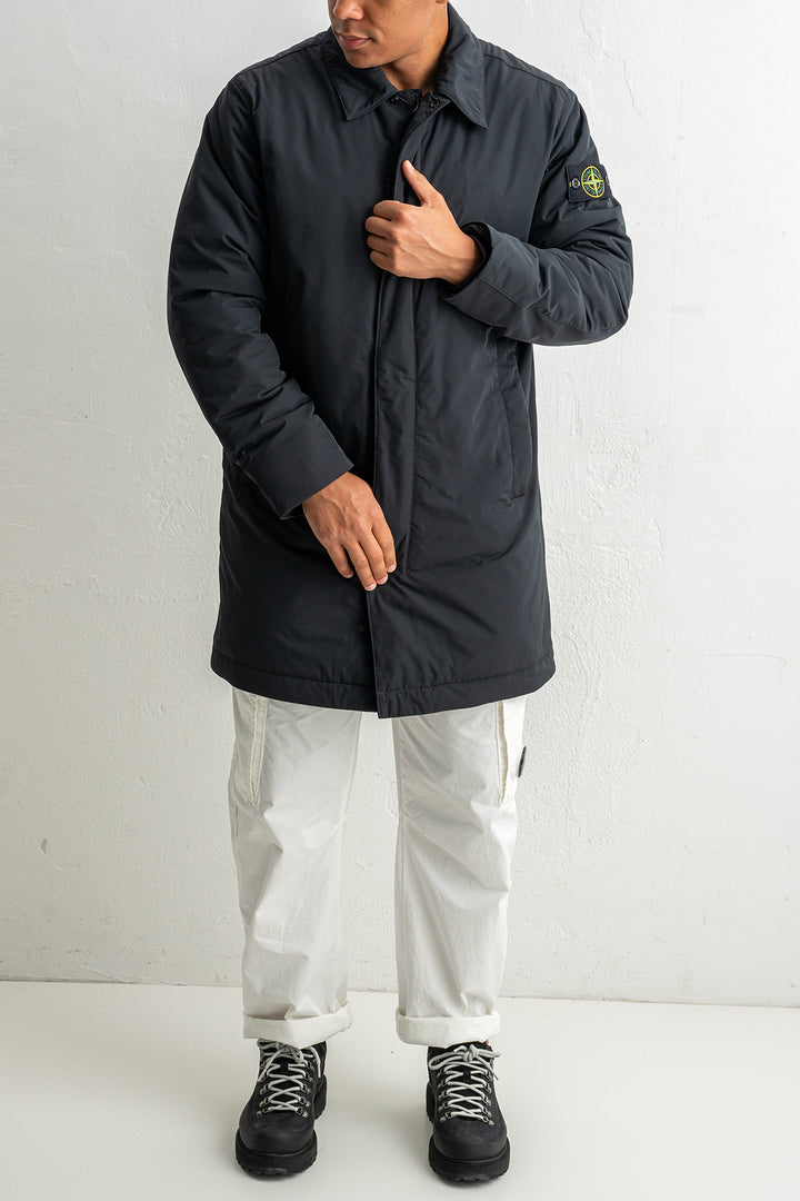 Micro Twill Long Coat 7100007 Black