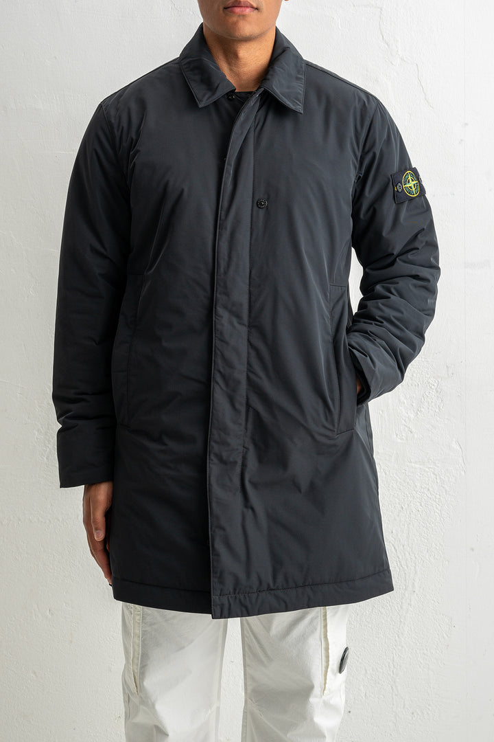 Micro Twill Long Coat 7100007 Black