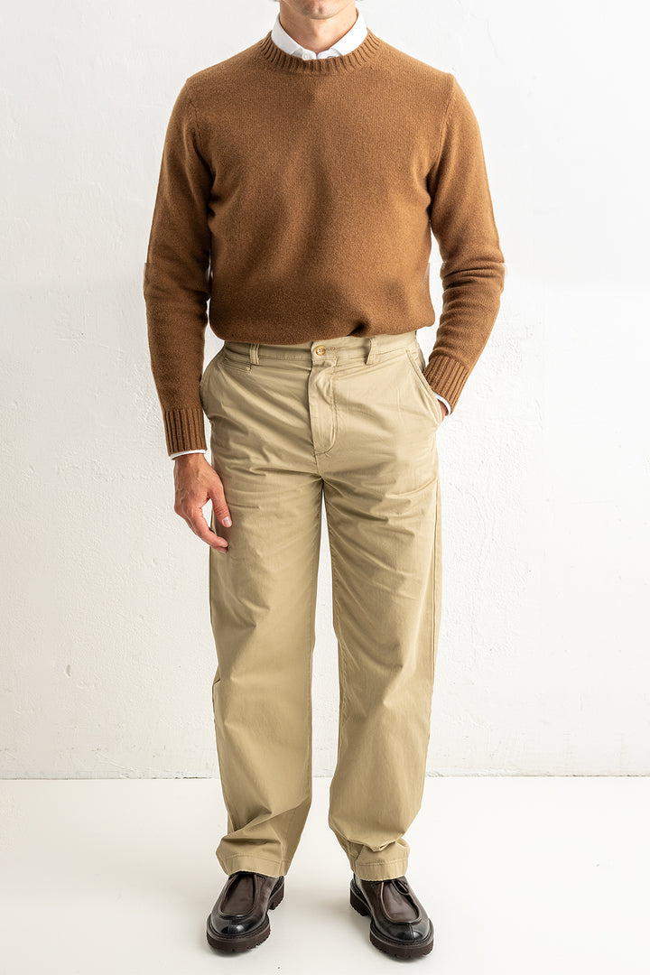 Cotton Twill Chinos WOODY BEIGE