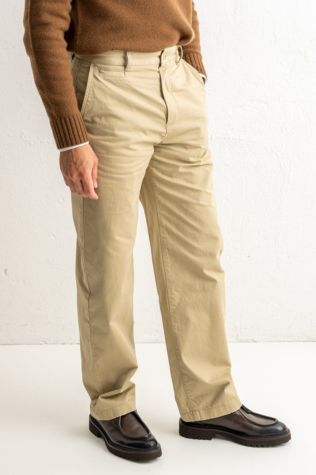 Cotton Twill Chinos WOODY BEIGE
