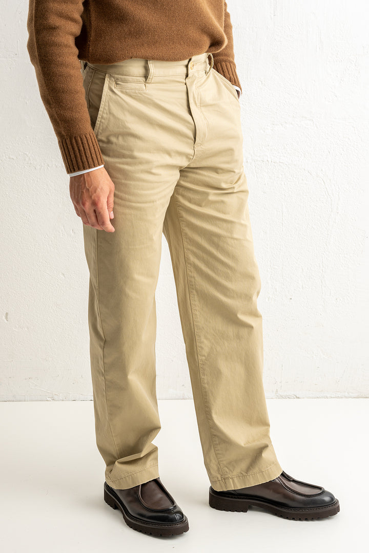 Cotton Twill Chinos WOODY BEIGE