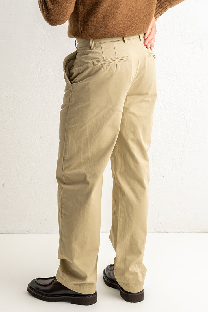 Cotton Twill Chinos WOODY BEIGE