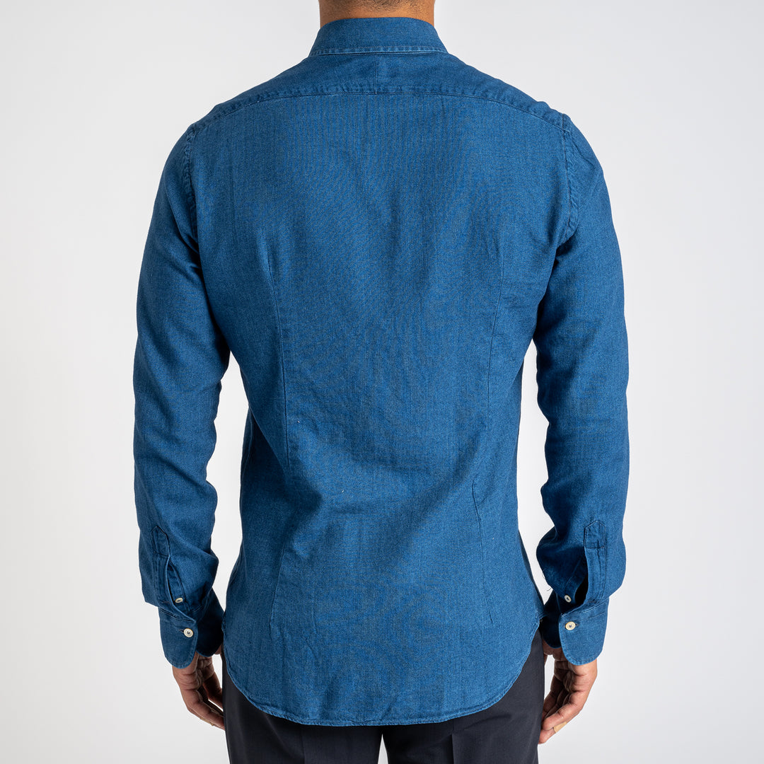 Indigo Flannel BD Shirt DENIM BLUE