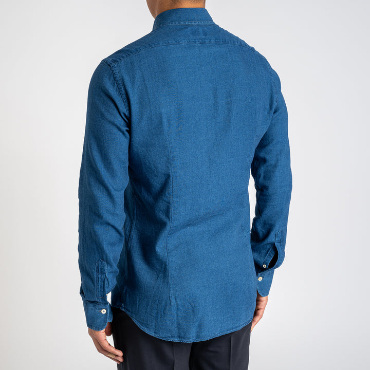 Indigo Flannel BD Shirt DENIM BLUE