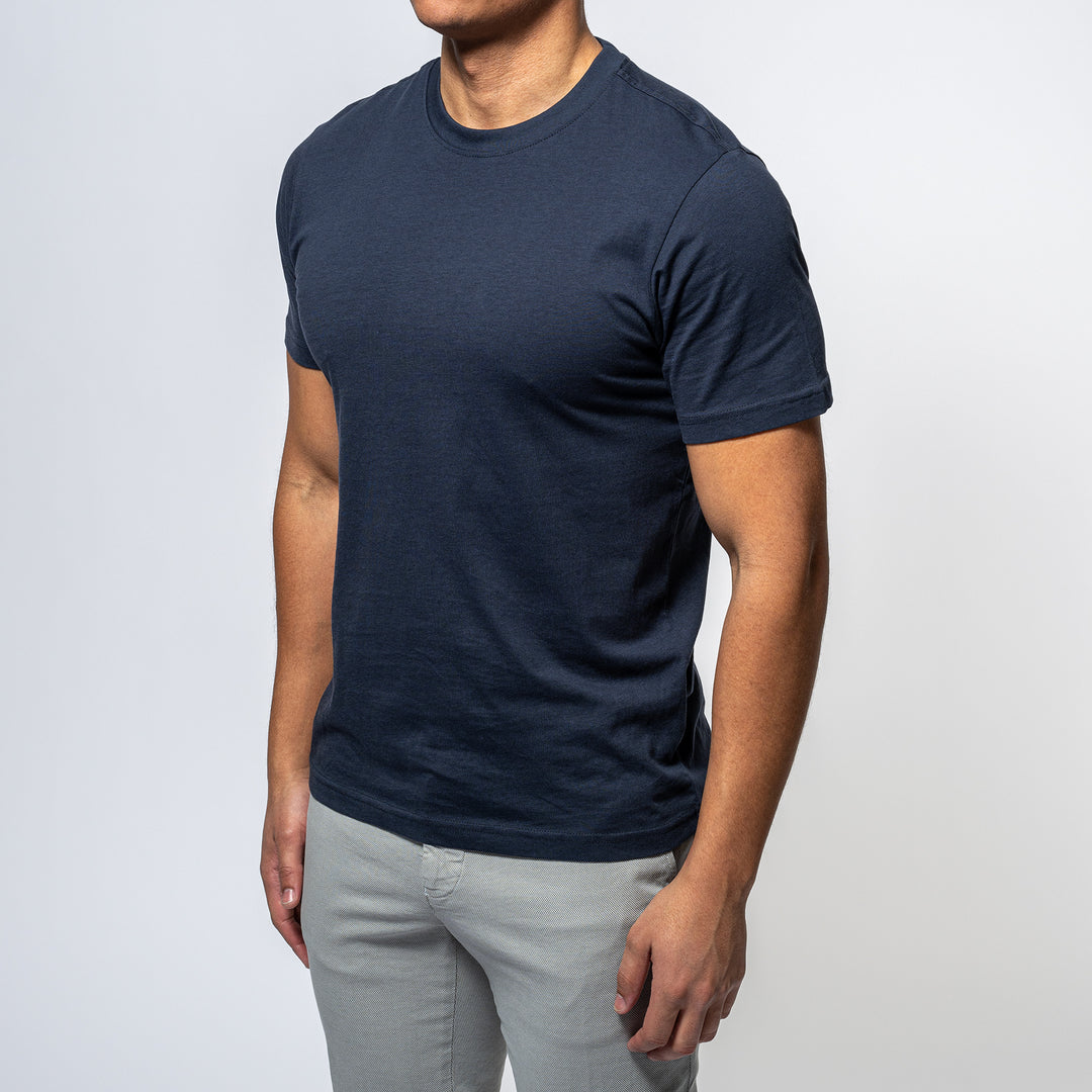 Cotton Jersey T-Shirt NAVY