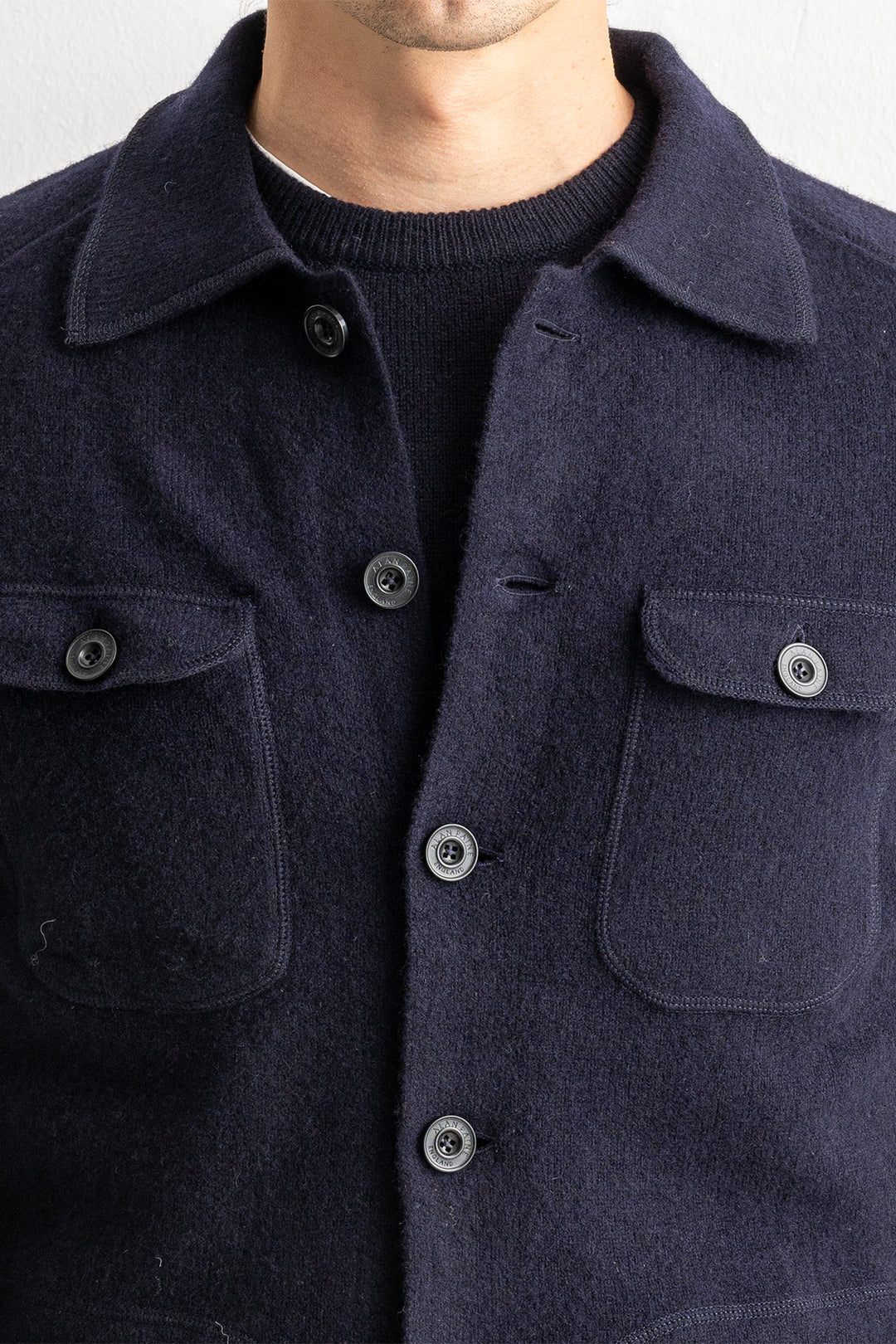 Ferndale Explorer Knitted Shirt Navy