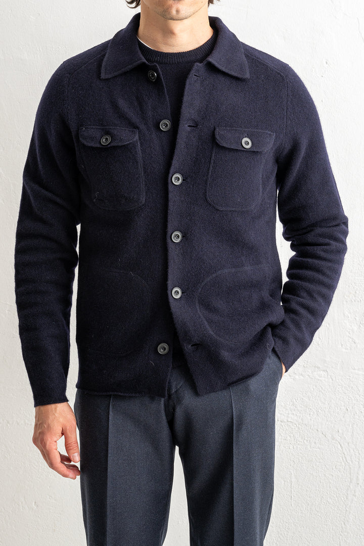 Ferndale Explorer Knitted Shirt Navy