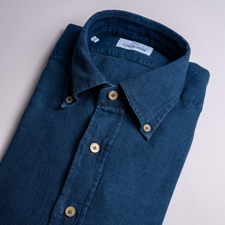 Indigo Flannel BD Shirt DENIM BLUE