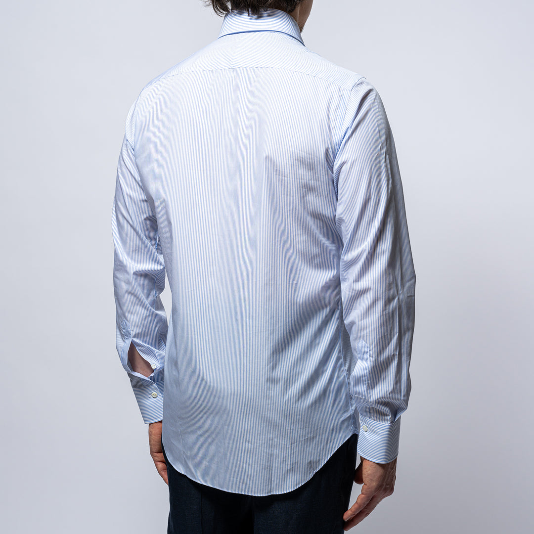 Cotton Stripe Regular Fit Blue