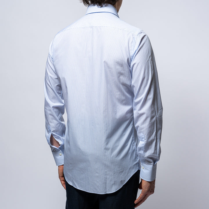 Cotton Stripe Regular Fit Blue