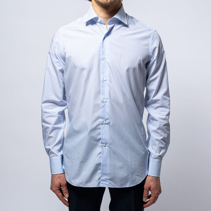 Cotton Stripe Regular Fit Blue