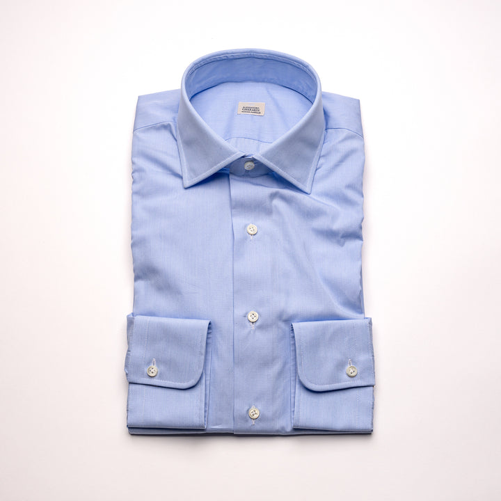 Cotton Micro Stripe Regular Fit Blue