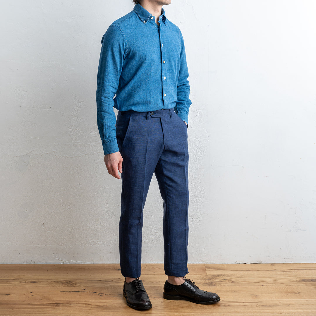 Linen Cotton Chambray Denim