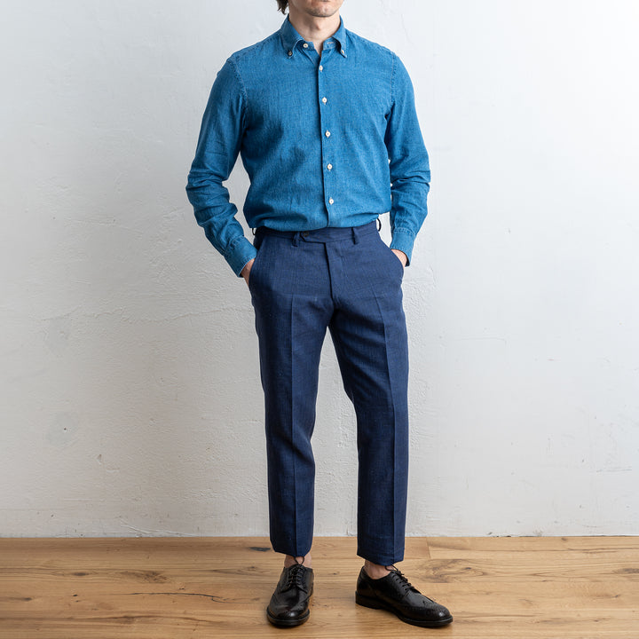Linen Cotton Chambray Denim