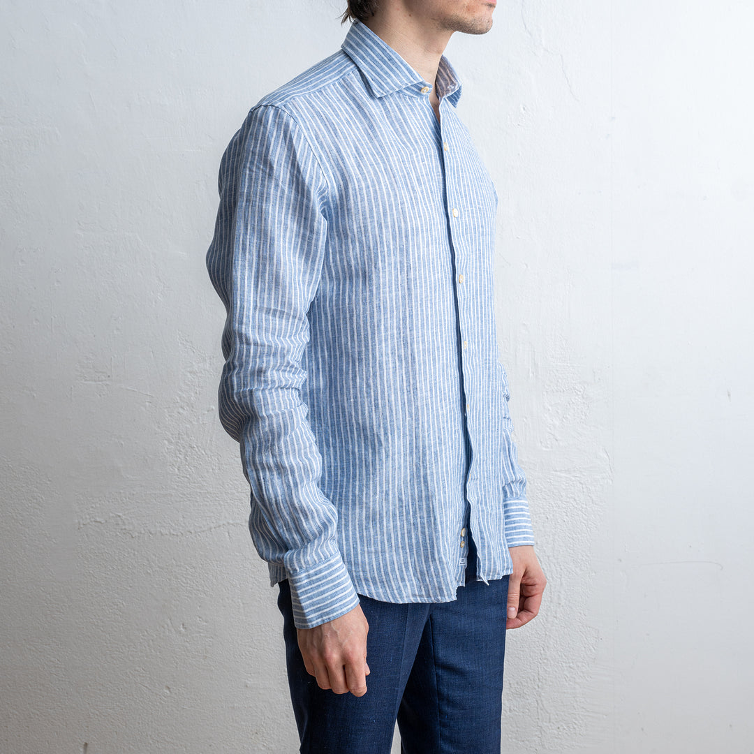Linen Aloe Vera Shirt Blue