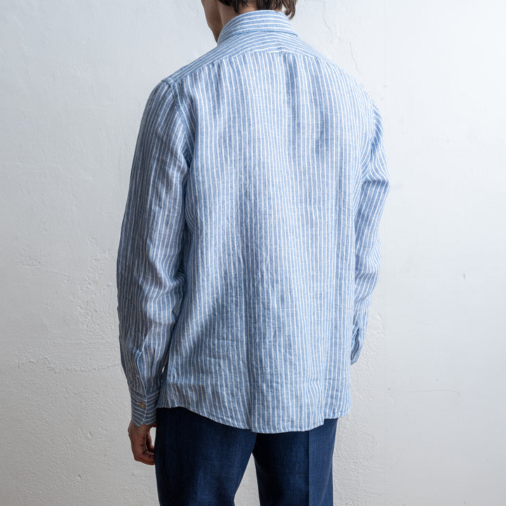 Linen Aloe Vera Shirt Blue
