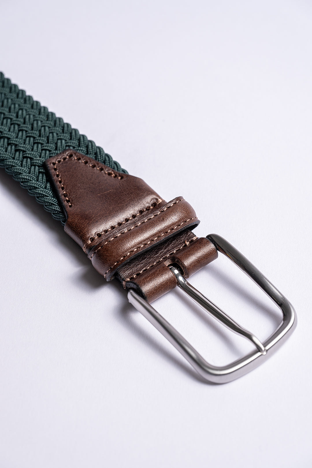 Stretch Woven Belt Dark Olive