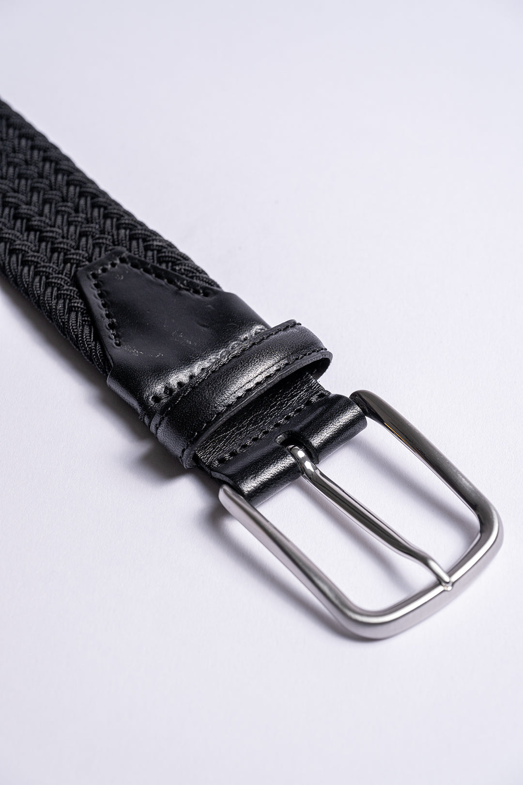 Stretch Woven Belt Black