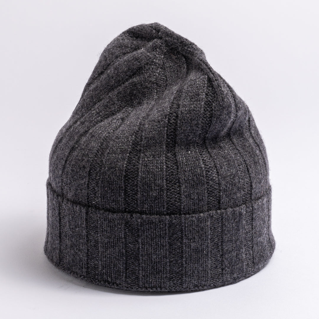 Cashmere Beanie Anthracite melange