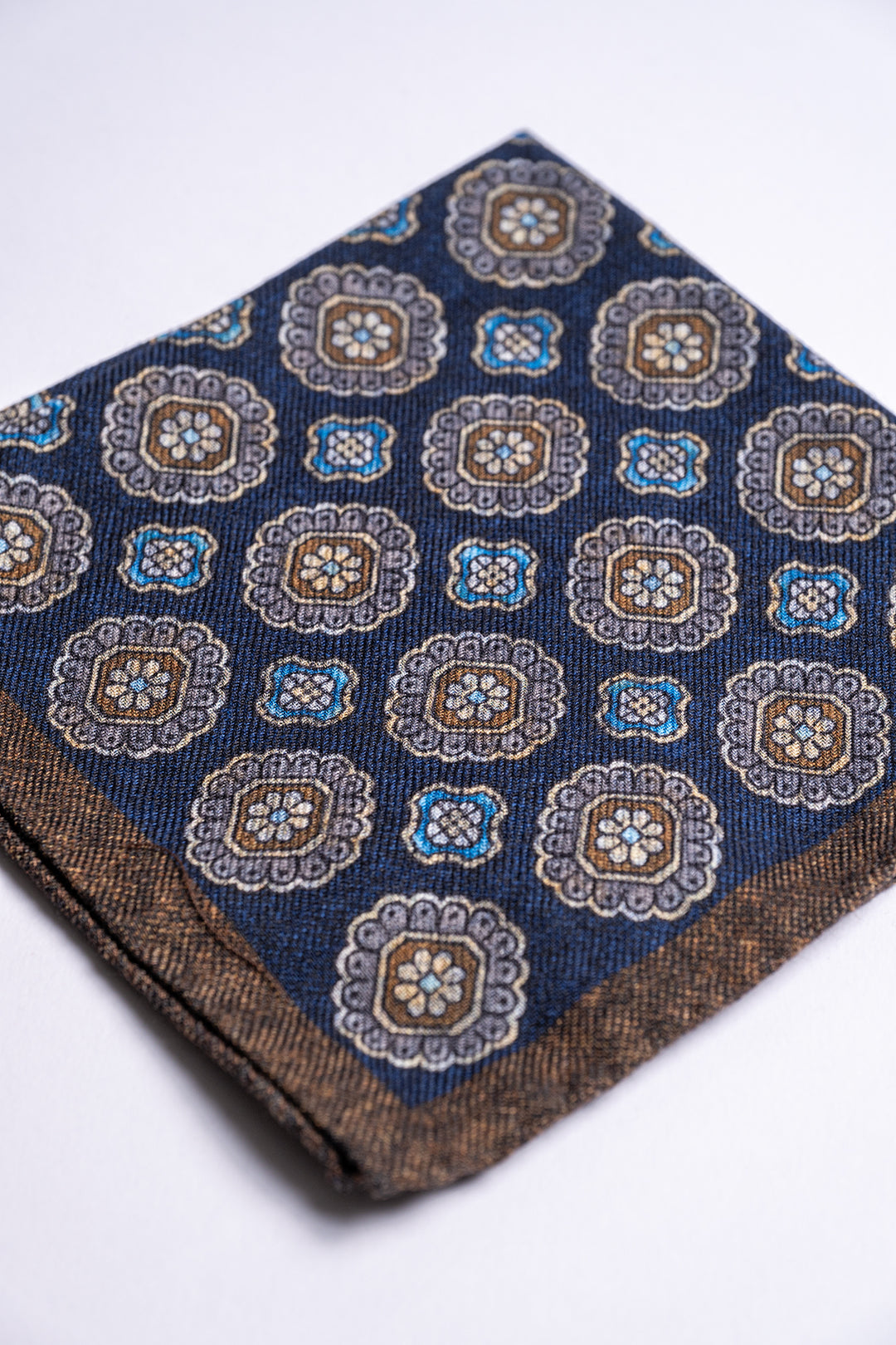 Wool Double Face Pocket Navy