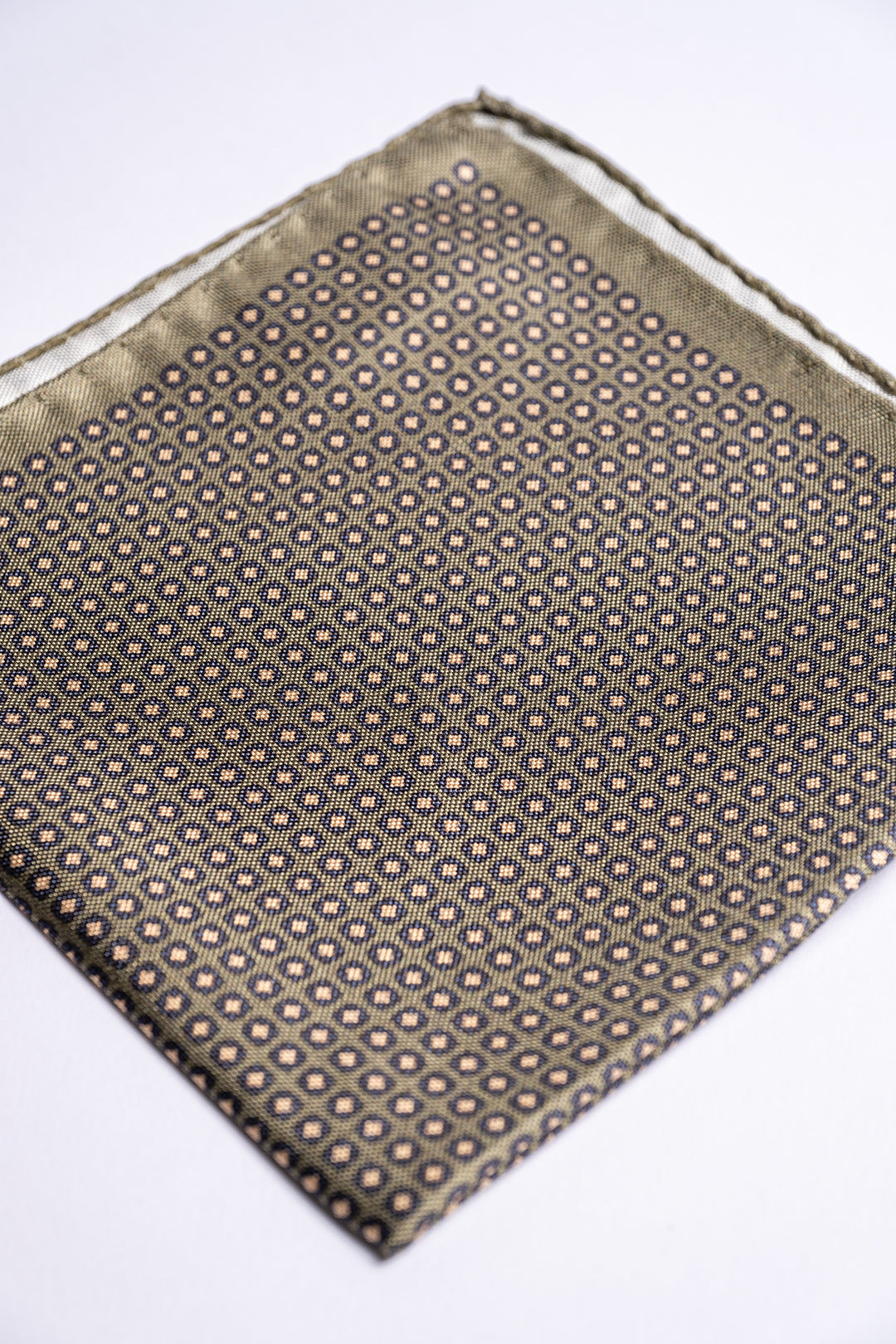 Silk Pocket Square Olive