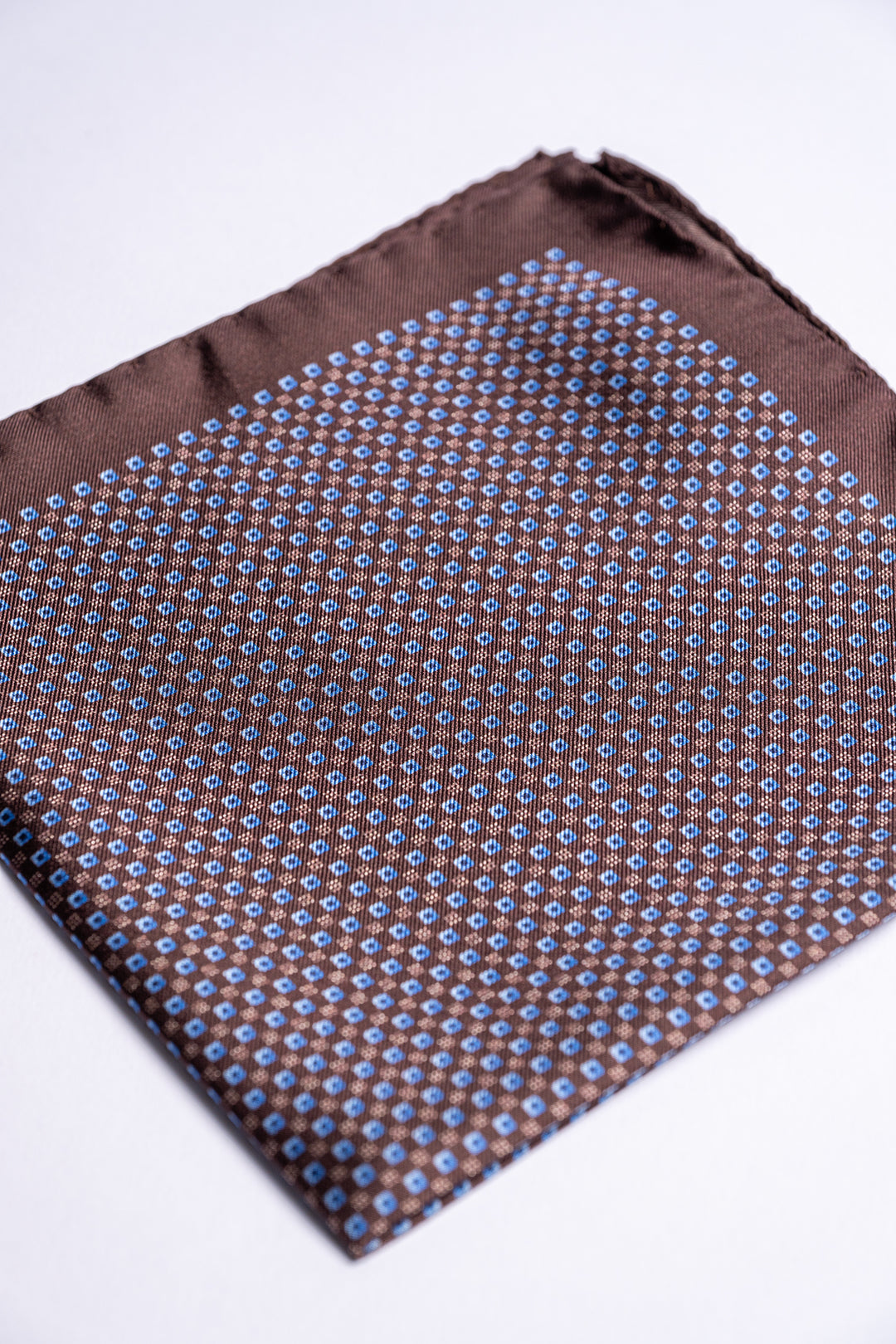 Silk Pocket Square Brown