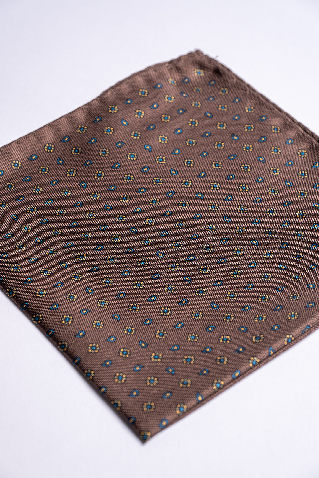Silk Pocket Square Brown