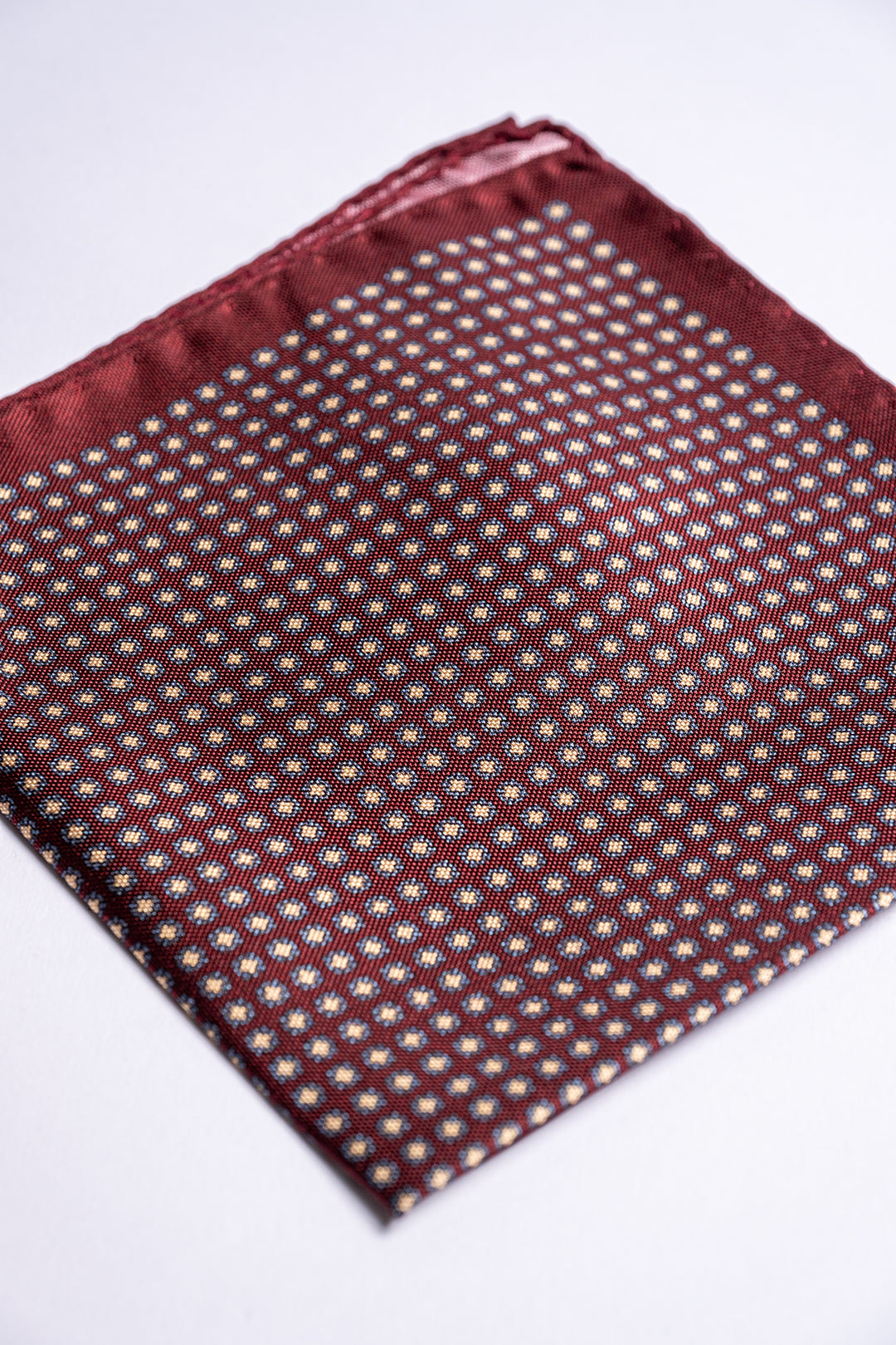 Silk Pocket Square Bordeaux