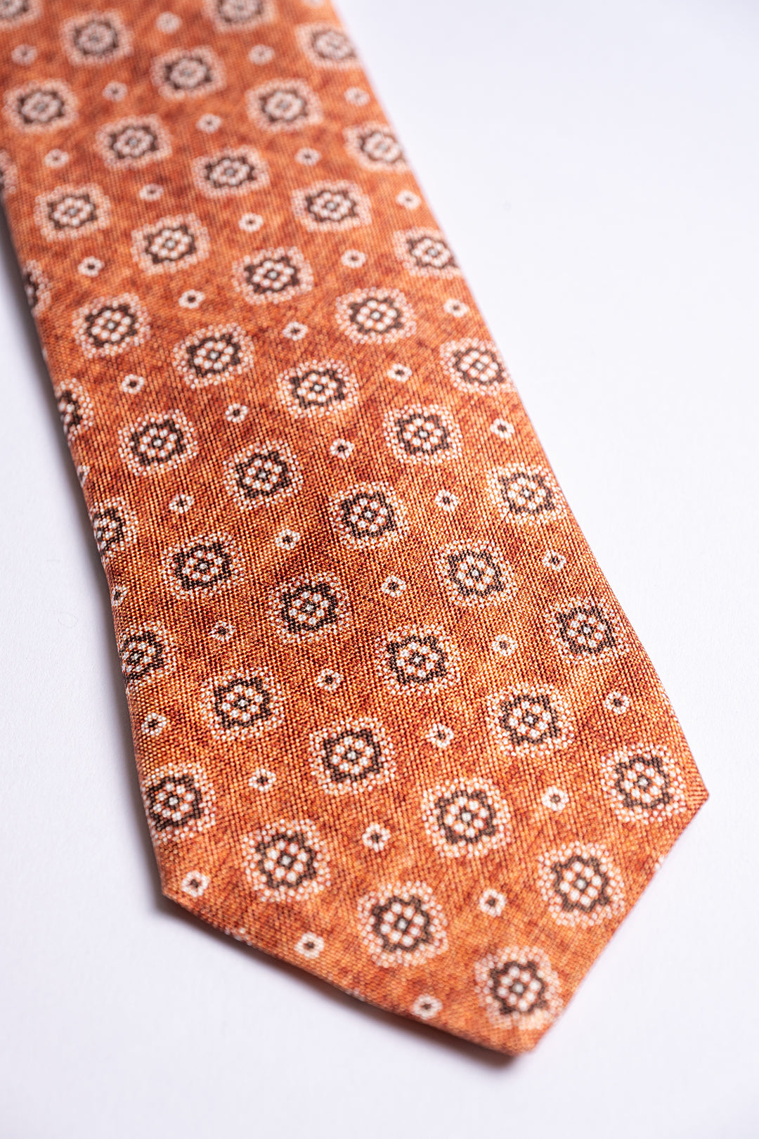 Classic Silk Tie Rust melange