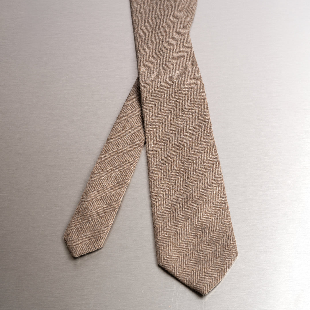 Classic Wool Tie Beige