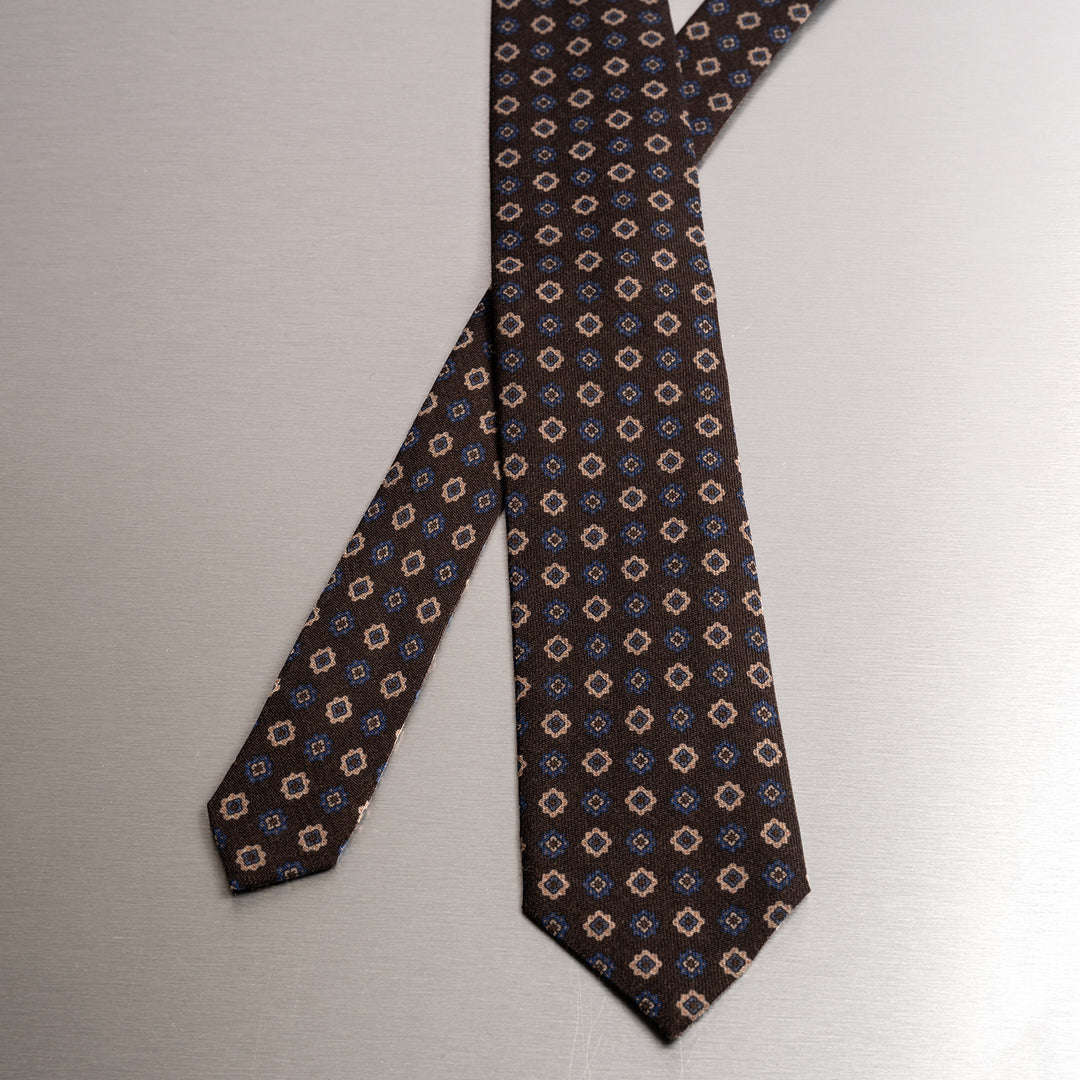 Classic Wool Tie Brown melange