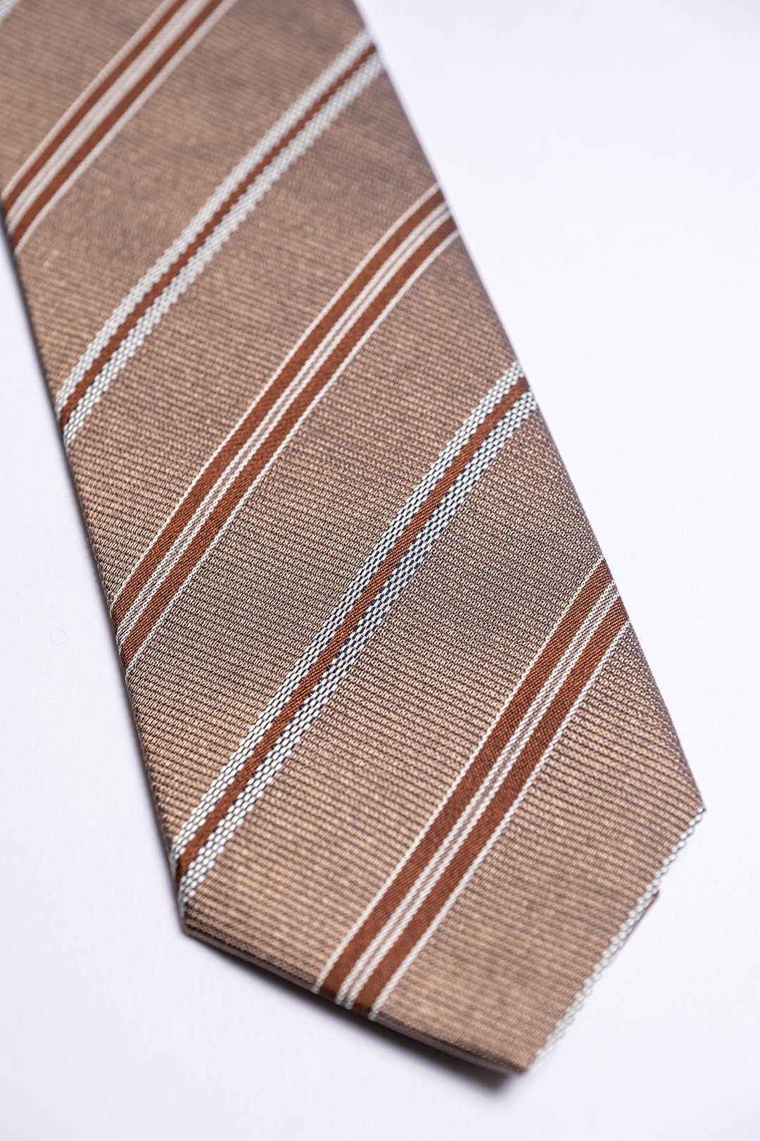 Classic Cotton Silk Tie Beige