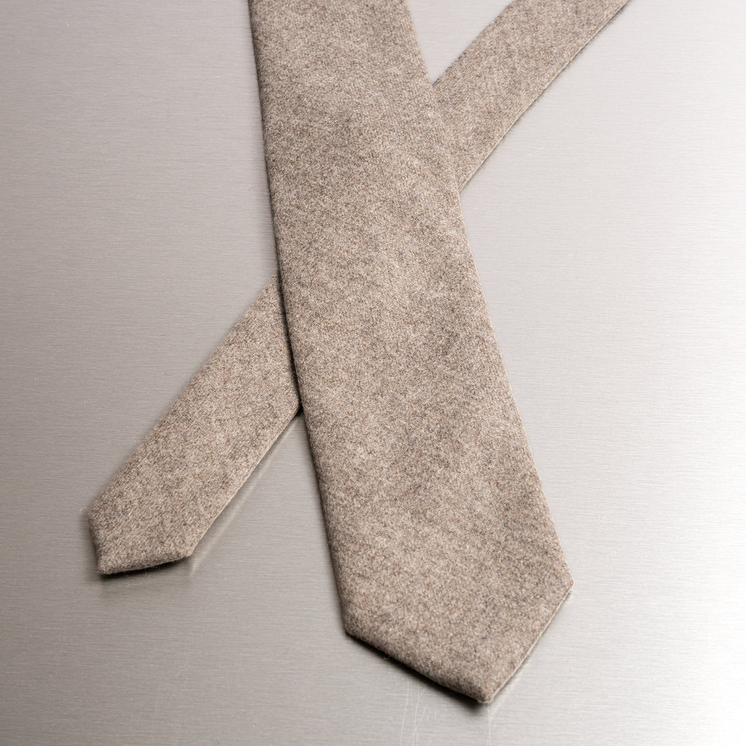 Classic Wool Tie Beige melange