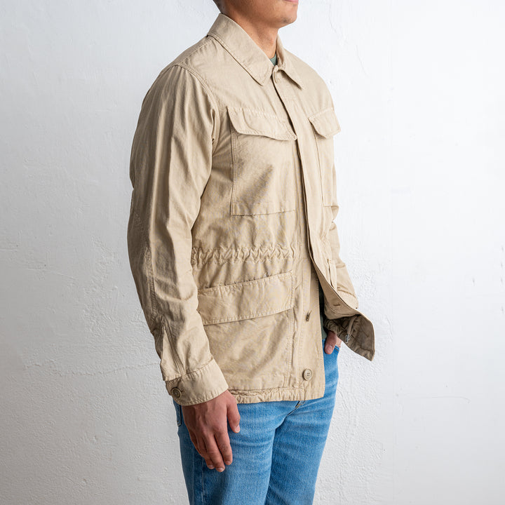 BASTOGNE COTTON LINEN FIELD JACKET Beige