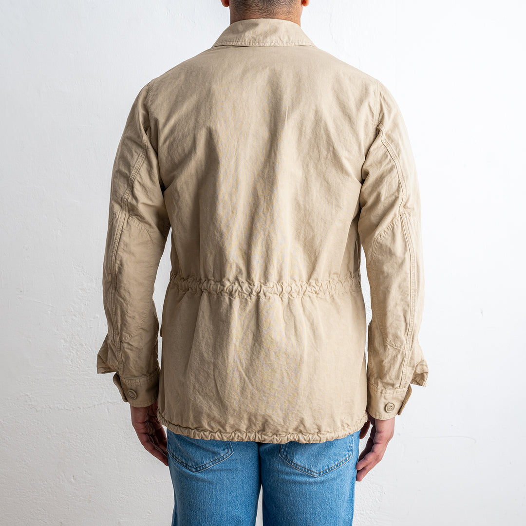 BASTOGNE COTTON LINEN FIELD JACKET Beige