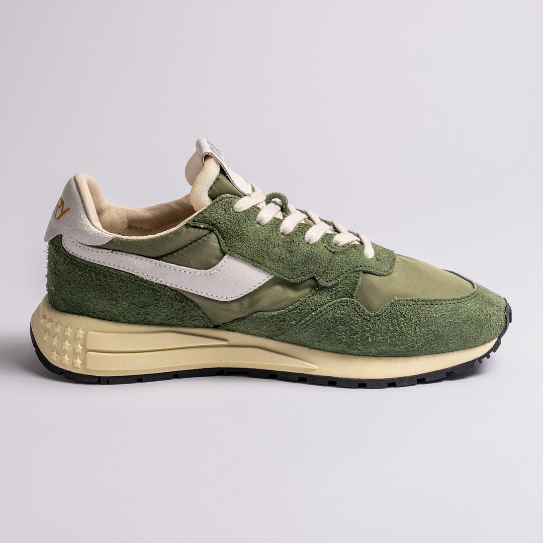 Reelwind Nylon/Suede Sneaker White/Military
