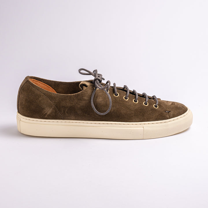 Classic Tanino Suede Sneaker Militare