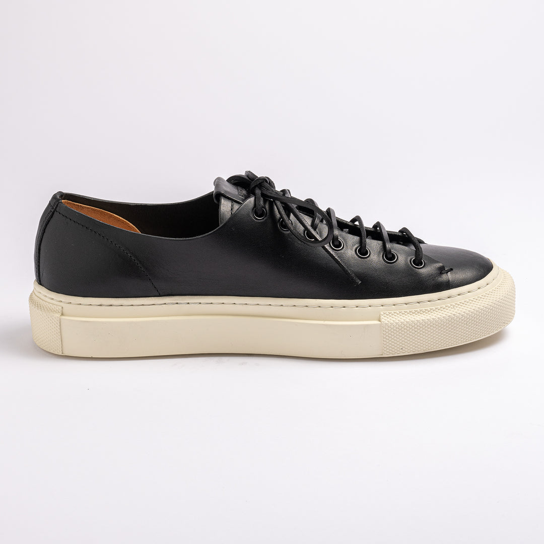Tanino Mots Leather Sneaker. Black