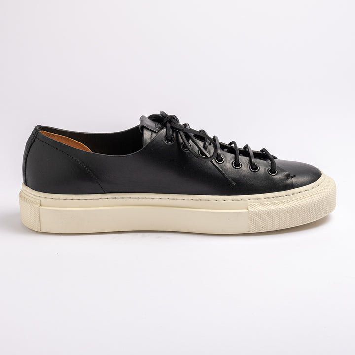 Tanino Mots Leather Sneaker. Black