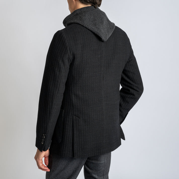 Wool Structured Blazer Antracite