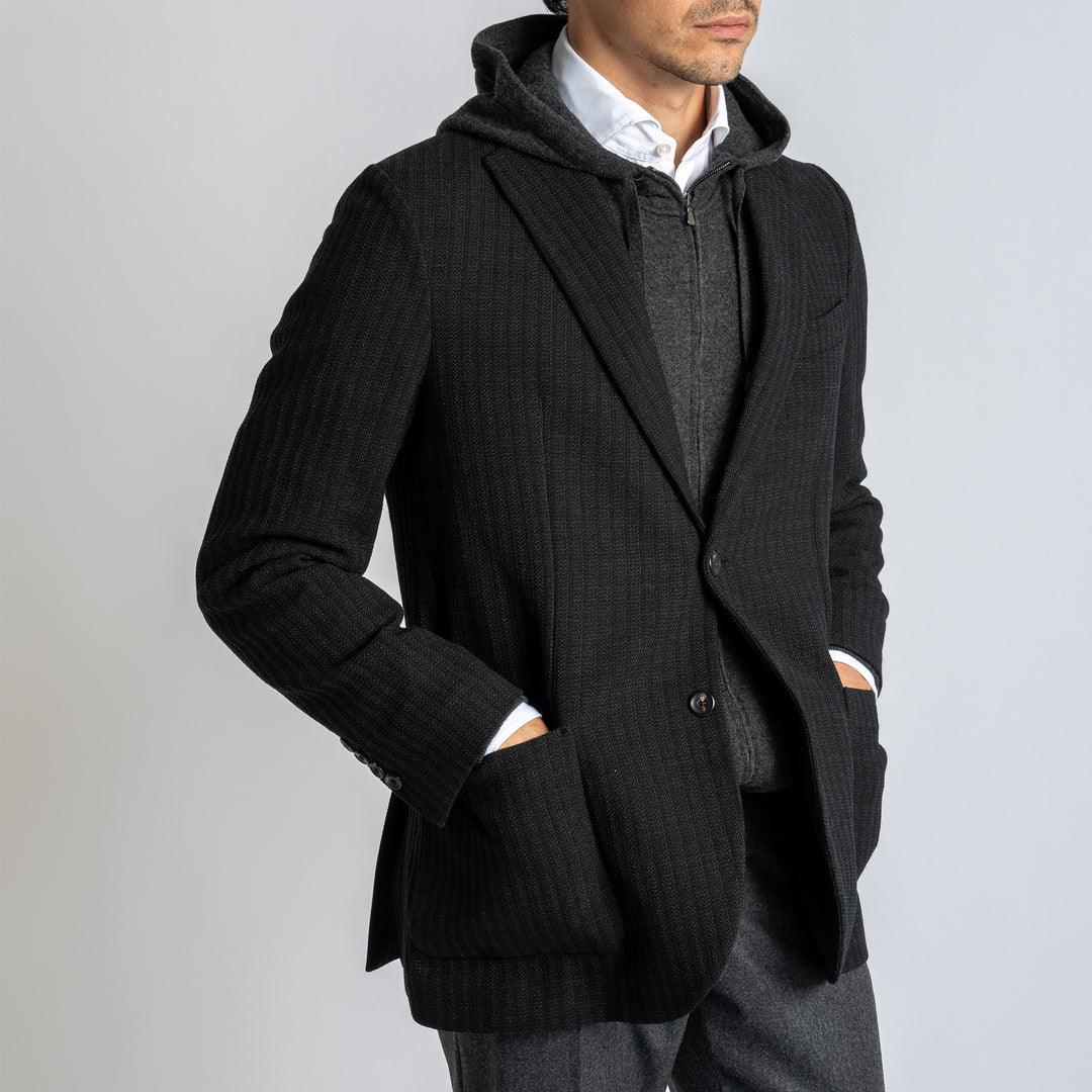 Wool Structured Blazer Antracite