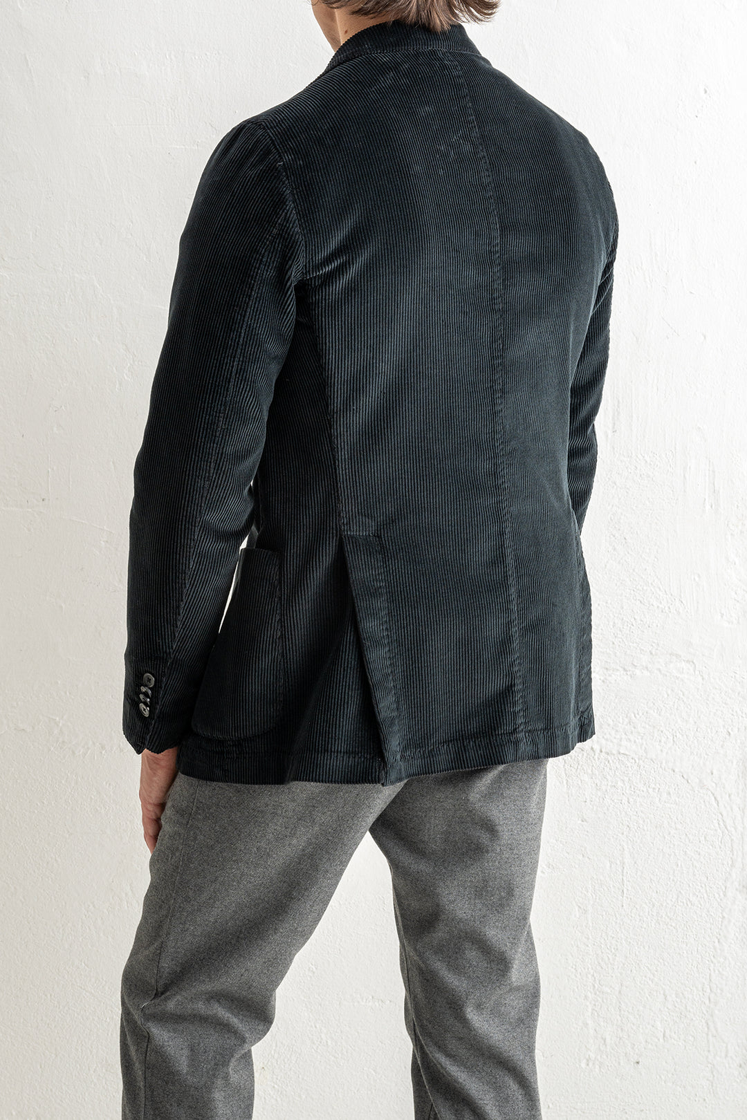 Corduroy Cotton Blazer Navy