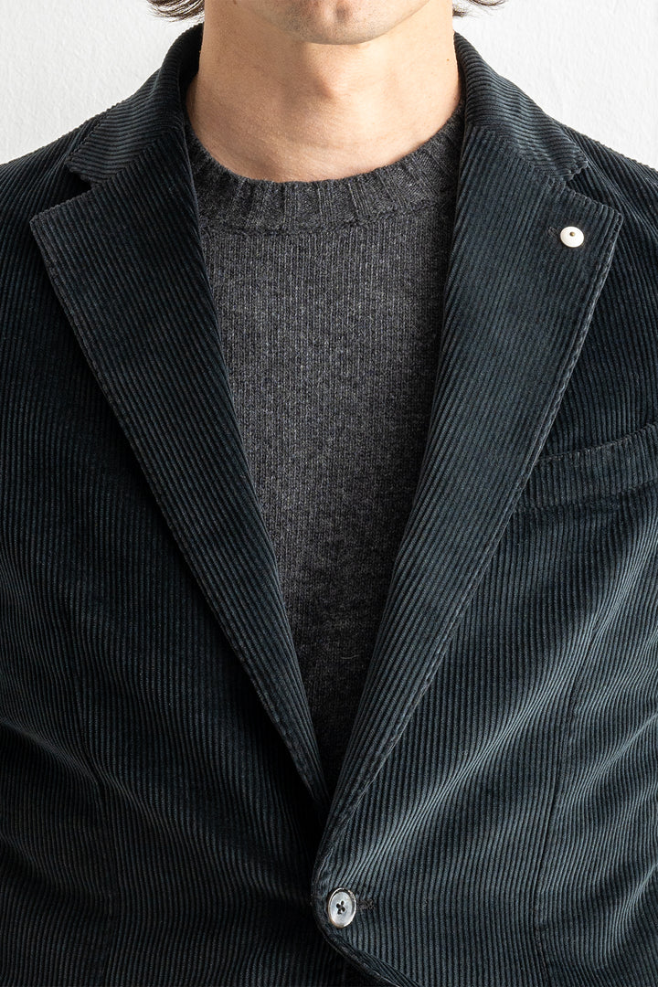 Corduroy Cotton Blazer Navy