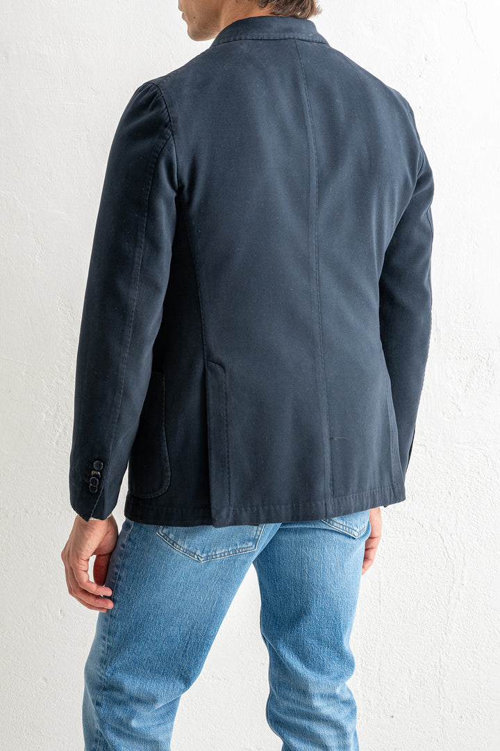 Cotton Cashmere Blazer Navy