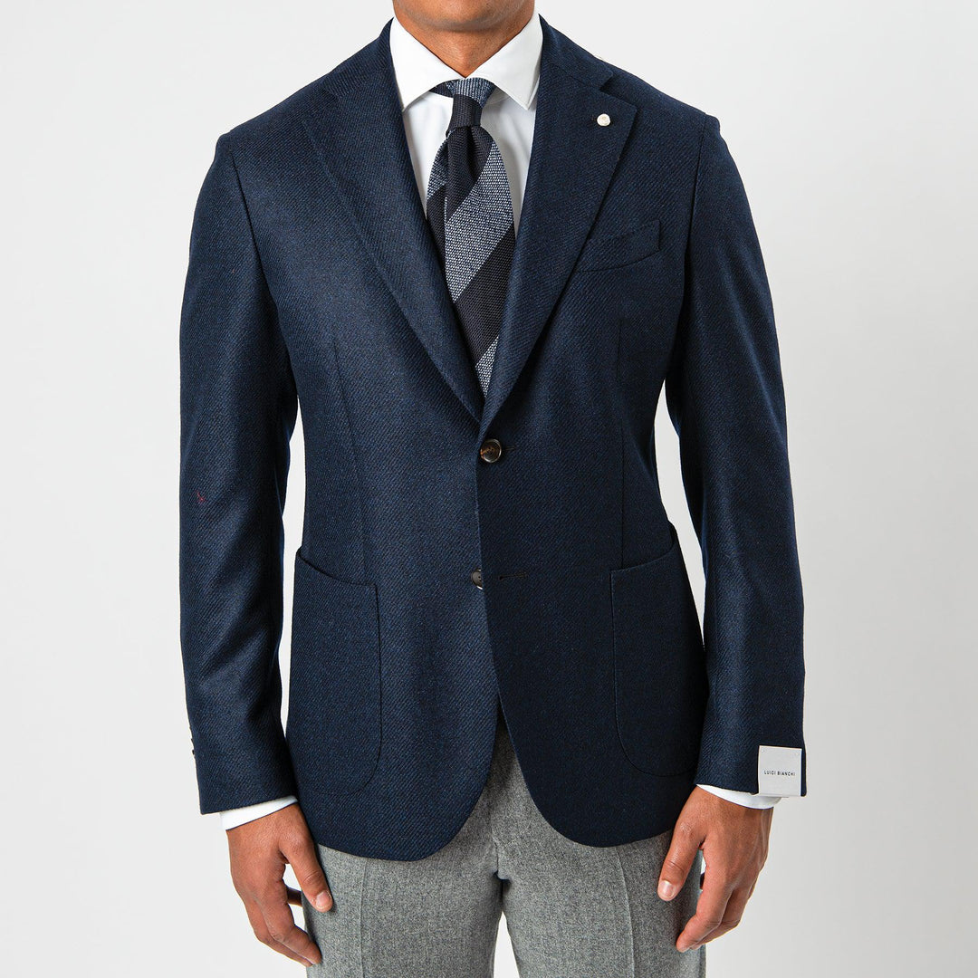 Luxury Travel Jacket NAVY-LUIGI BIANCHI MANTOVA-Jupiter